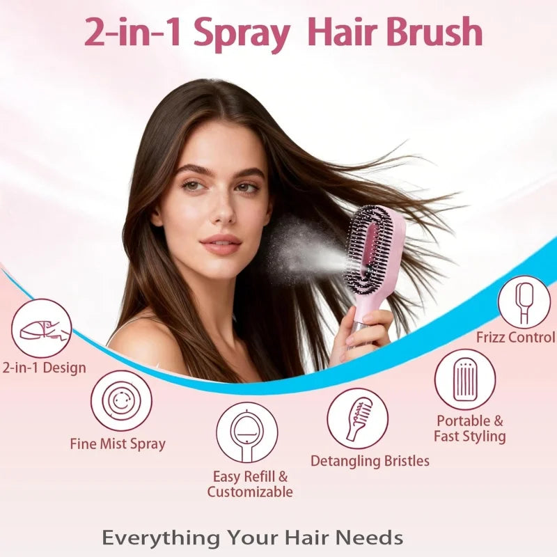 Spray Detangling Scalp Massage Brush