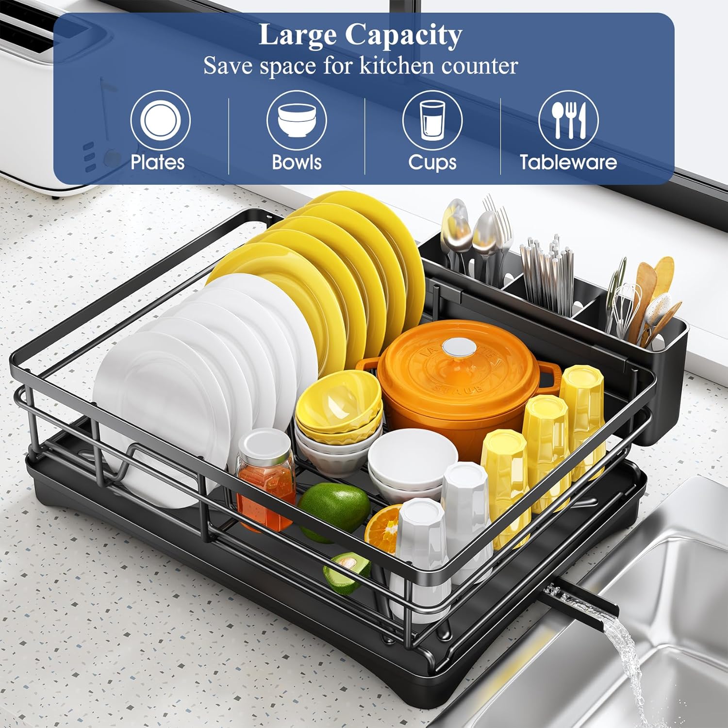CounterTop Dish Drying Rack